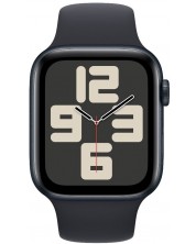 Смарт часовник Apple - Watch SE2 v2, 44mm, M/L, Midnight Sport -1