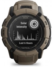 Смарт часовник Garmin - Instinct 2X Solar Tactical, 50mm, 1.1'', кафяв