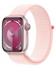 Смарт часовник Apple - Watch S9, Cellular, 41mm, Light Pink Sport Loop -1