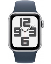 Смарт часовник Apple - Watch SE2 v2, 40mm, S/M, Storm Blue Sport -1