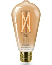 Смарт крушка Philips - Vintage, LED, 7W, E27, ST64, dimmer -1
