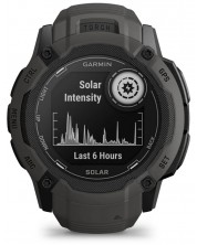 Смарт часовник Garmin - Instinct 2X Solar, 50mm, 1.1'', черен -1