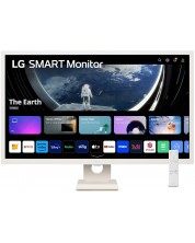 Смарт монитор LG - 32SR50F-W, 31.5'', FHD, IPS, Anti-Glare, бял -1