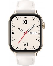 Смарт часовник Huawei - Watch Fit 3, 1.82'', Leather Sky White