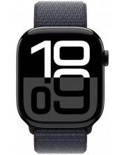 Смарт часовник Аpple - Watch S10 Cell, 42 mm, Jet Black Alu Case with Ink Sport Loop