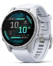 Смарт часовник Garmin - fēnix 8, 43 mm, 1.3'', Silver/Whitestone  -1