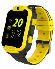 Смарт часовник Canyon - Cindy KW-41, 53mm, 1.69", жълт/черен -1