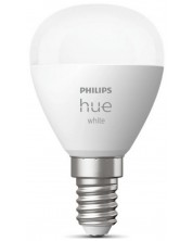Смарт крушка Philips - HUE White, LED, 5.7W, E14, P45, dimmer