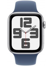 Смарт часовник Apple - Watch SE2 v3 GPS, 40 mm, M/L, Silver ALU Denim Sport -1