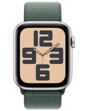 Смарт часовник Аpple - Watch SE2 v3 Cell, 44 mm, Starlight Alu Case with Lake Green Sport Loop -1