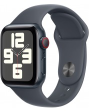 Смарт часовник Apple - Watch SE2 v3 Cell, 40 mm, S/M, Midnight ALU Midnight Sport -1