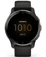 Смарт часовник Garmin - Venu 2 Plus, 43mm, Black -1