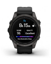 Смарт часовник Garmin - fēnix 7 Pro Sapphire Solar, 47mm, 1.3'', черен -1