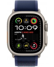 Смарт часовник Apple - Watch Ultra2 v2 Cell, 49 mm, M/L, Natural Titanium Blue Trail Loop -1