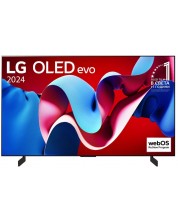 Смарт телевизор LG - OLED42C41LA, 42'', OLED, 4K, 100Hz, черен -1