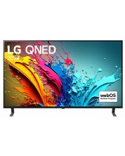 Смарт телевизор LG - 55QNED85T3C, 55'', QNED, 4K, 100Hz, черен