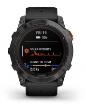 Смарт часовник Garmin - fēnix 7X Pro Solar, 51mm, 1.4'', черен -1