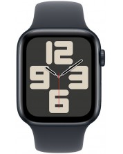 Смарт часовник Apple - Watch SE2 v3 GPS, 40 mm, M/L, Midnight ALU Midnight Sport