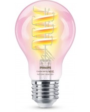 Смарт крушка Philips - Filament, 6.3W LED, E27, A60, RGB, dimmer