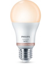Смарт крушки Philips - Smart WiZ Led, 8W, E27, A60, 3 броя, dimmer -1