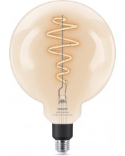 Смарт крушка Philips - Filament, 6.7W LED, E27, G200, dimmer