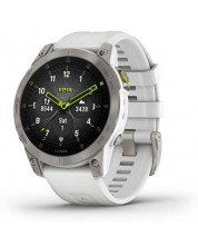 Смарт часовник Garmin - epix Sapphire, Gen 2, 33mm, сив/бял -1
