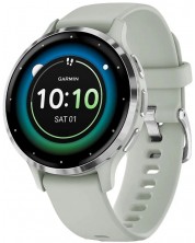 Смарт часовник Garmin - Venu 3S, 41 mm, 1.2'', Sage Grey/Silicone -1