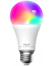 Смарт крушка Meross - MSL120, 9W LED, E27, A19, RGB, dimmer