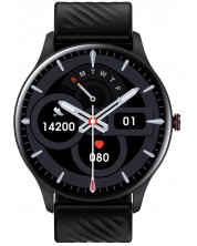 Смарт часовник Xmart - AM1127B, 44 mm, 1.43'', черен -1