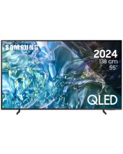 Смарт телевизор Samsung - 55Q60D AI, 55'', QLED, 4K, черен