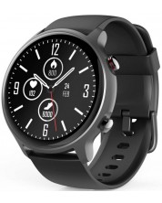 Смарт часовник Hama - Fit Watch 6910, 46mm, 1.28'', черен -1