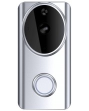 Смарт видеозвънец Woox - Doorbell R4957, с двупосочно аудио, сребрист/бял