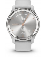 Смарт часовник Garmin - vivomove Trend, 40mm, 1.01'', Mist Grey Silicone -1