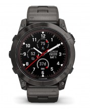 Смарт часовник Garmin - fēnix 7X Pro Sapphire Solar, 51mm, 1.4'', Titanium, черен -1