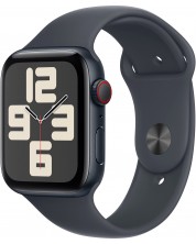 Смарт часовник Apple - Watch SE2 v3 Cell, 44 mm, S/M, Midnight ALU Midnight Sport -1