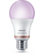 Смарт крушка Philips -  Smart WiZ Led, 8W, E27, A60, RGB, dimmer