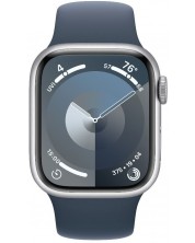 Смарт часовник Apple - Watch S9, 41mm, 1.69'', S/M, Storm Blue Sport -1