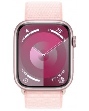 Смарт часовник Apple - Watch S9, 45mm, 1.9'', Light Pink Sport Loop