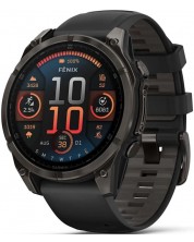 Смарт часовник Garmin - fēnix 8 Sapphire, 47 mm, 1.4'', Black/Pebble Grey -1