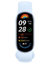 Смарт гривна Xiaomi - Smart Band 9, 22 mm, 1.62'', Arctic Blue -1