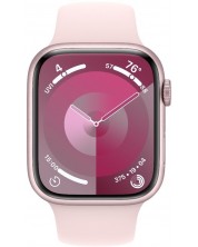 Смарт часовник Apple - Watch S9, 45mm, 1.9'', M/L, Light Pink Sport -1
