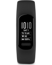 Смарт гривна Garmin - Vivosmart 5 L, 11 mm, 0.84'', черен -1