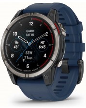 Смарт часовник Garmin - quatix 7 Pro, 47 mm, 1.3'', син -1