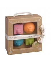 Комплект цветни кубчета и топки Sophie la Girafe - So Pure -1