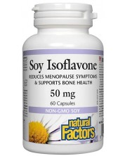 Soy Isoflavone, 50 mg, 60 капсули, Natural Factors -1