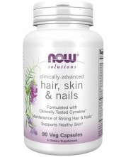 Solutions Hair, skin & nails, 90 капсули, Now