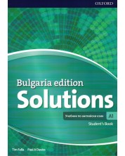 Solutions Level A1 Student's Book (Bulgaria Edition, Second Language) / Английски език - ниво A1: Учебник (втори чужд език). Учебна програма 2024/2025 -1