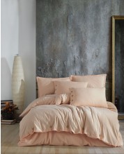 Спален комплект Via Bianco - Washed linen, праскова