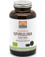 Spirulina, 500 mg, 240 таблетки, Mattisson Healthstyle