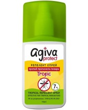 Спрей против ухапване от комари Agiva Protect Tropical - За цялото семейство, 75 ml -1